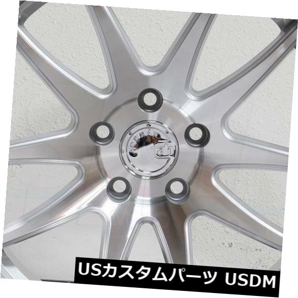 ホイール 4本セット 4-新しい18 "Aodhan DS02 DS2ホイール18x10.5 5x114.3 15シルバー加工フェイスリム の通販は