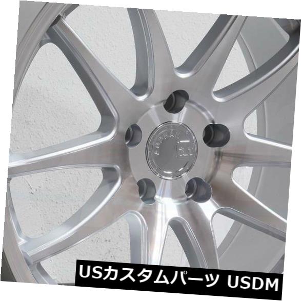 ホイール 4本セット 4-新しい18 "Aodhan DS02 DS2ホイール18x10.5 5x114.3 15シルバー加工フェイスリム の通販は
