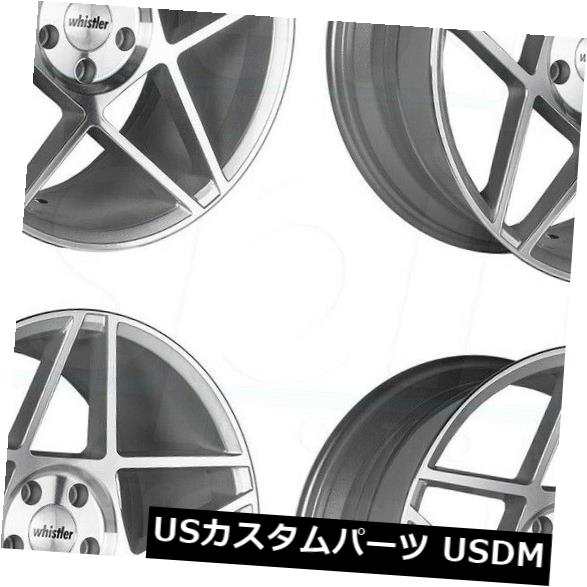 ホイール 4本セット 4-新しい19インチウィスラーKR5ホイール19x8.5 / 19x9.5 5x114.3 30/30機械加工シルバー｜au  PAY マーケット