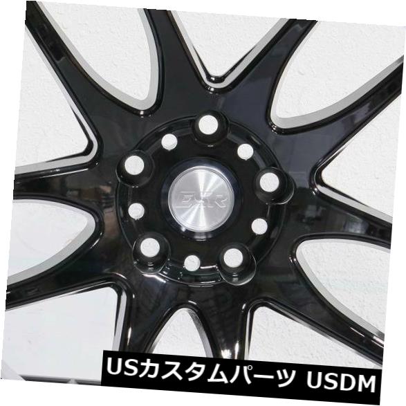 ホイール 4本セット 4-新しい17 "ESR SR08 SR8ホイール17x8.5 5x114.3 30グロスブラックリム  4-New の通販は