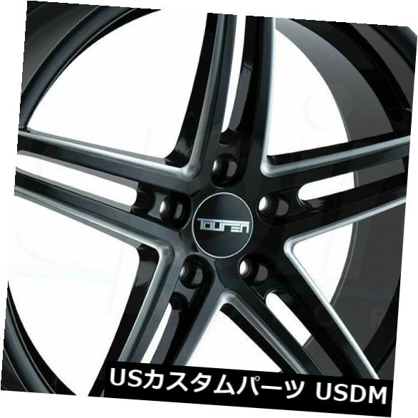 ホイール 4本セット 4-新しい20 "Touren TR73ホイール20x8.5 5x114.3 35グロスブラックミルドリム  4-Neの通販は 192,720円
