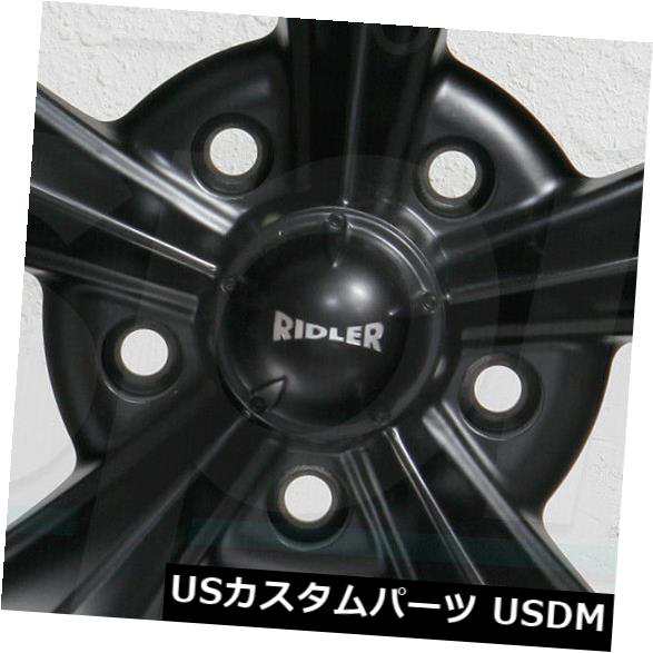 ホイール 4本セット 4-New 17 "Ridler 695 Wheels 17x7 5x5 / 5x127 0 Matte Black の通販は