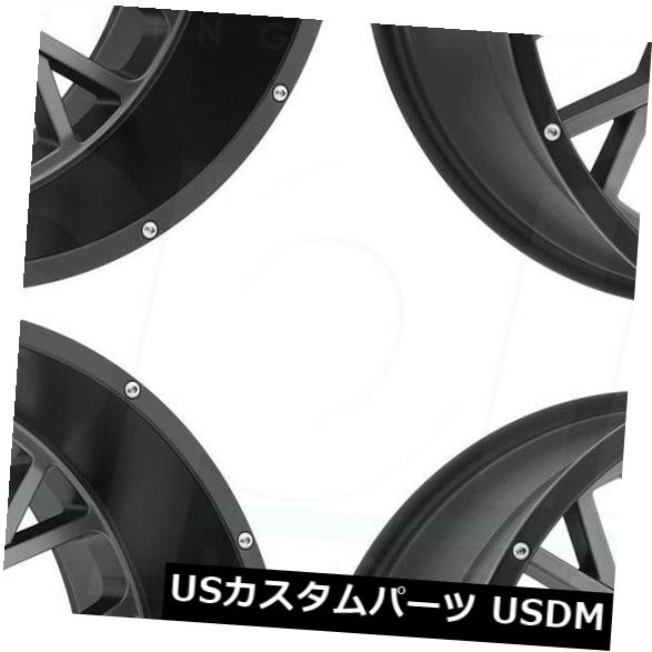 ホイール 4本セット 4-New 18 "Vision 412 Rocker Wheels 18x9 5x5 / 5x127 12 Gunmの通販はホイール
