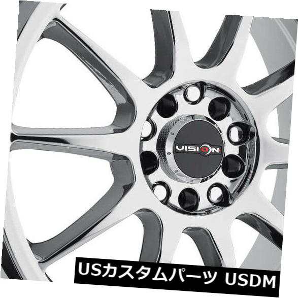 ホイール 4本セット 4-新しい16インチVision 425ベーンホイール16x7 5x114.3 / 5x5 38クロームリム 4-N｜au  PAY マーケット