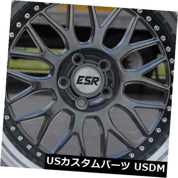 ホイール 4本セット 4-新しい18インチESR SR01 SR1ホイール18x9.5 5x114.3 35ガンメタルリム 4-New 1｜au  PAY マーケット