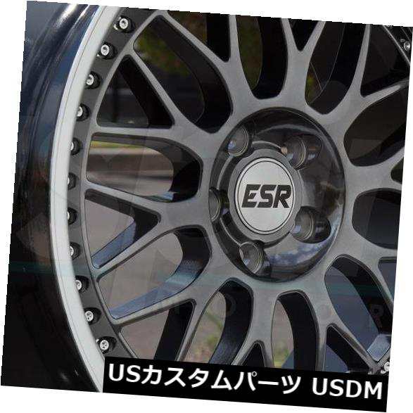 ホイール 4本セット 4-新しい18インチESR SR01 SR1ホイール18x9.5 5x114.3 35ガンメタルリム 4-New 1｜au  PAY マーケット