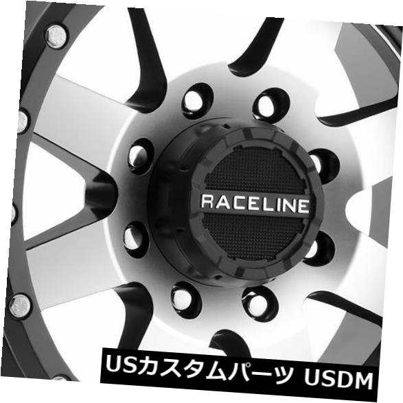 ホイール 4本セット 4-新しい17 "Raceline 935Mディフェンダーホイール17x9 8x6.5 / 8x165.1 0機械加工の通販は