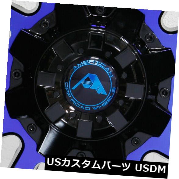 ホイール 4本セット 4-新しい20 "アメリカのオフロードA106ホイール20x10 5x150 -24ブラックマシンブルーリム  4-Nの通販は 240,900円