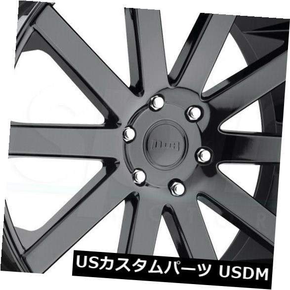 ホイール 4本セット 4-新しい24インチDUBショットカラーS219ホイール24x10 5x5.5 / 5x139.7 25グロスブラックの通販は 241,758円