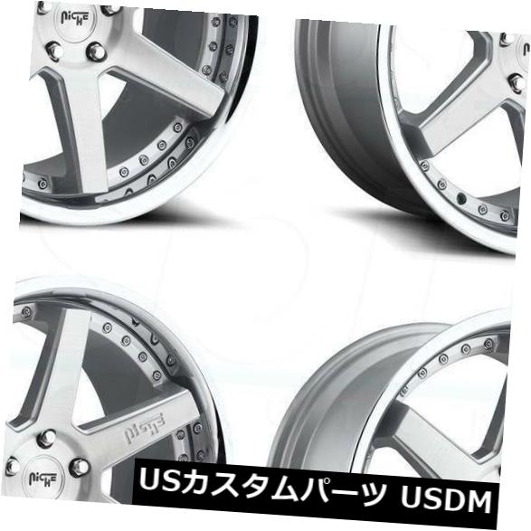 ホイール 4本セット 4-新しい20 "Niche Altair M193ホイール20x9 / 20x10.5 5x120 35/35シルバの通販は