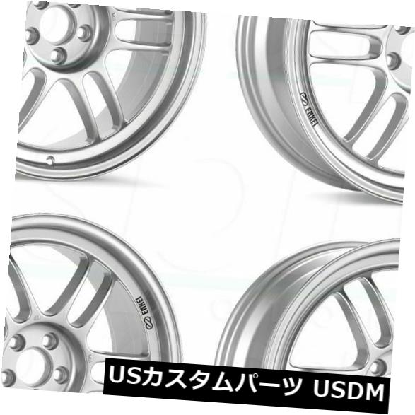 ホイール 4本セット 4-New 17 "Enkei RPF1 Wheels 17x8 5x114.3 35 Silver Paint Riの通販は