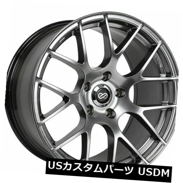 ホイール 4本セット 4-新しい18 "Enkei Raijin Wheels 18x8.5 5x120 38 Hyper Silver Rの通販は