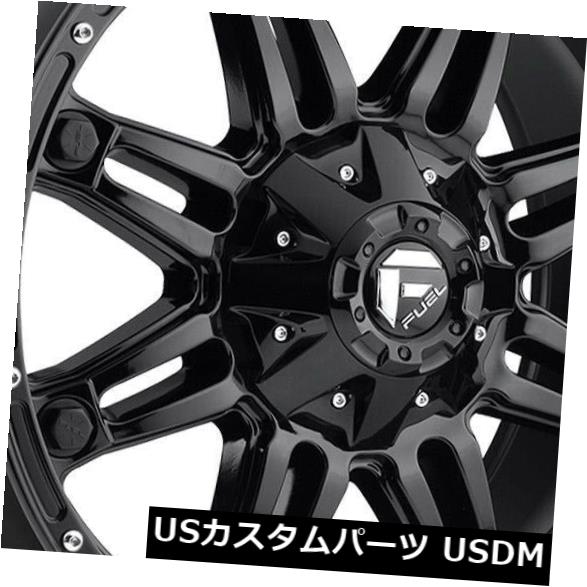 ホイール 4本セット 4-新しい17 "燃料人質D625ホイール17x9 6x135 / 6x5.5 -12グロスブラックリム  4-Newの通販は 196,680円