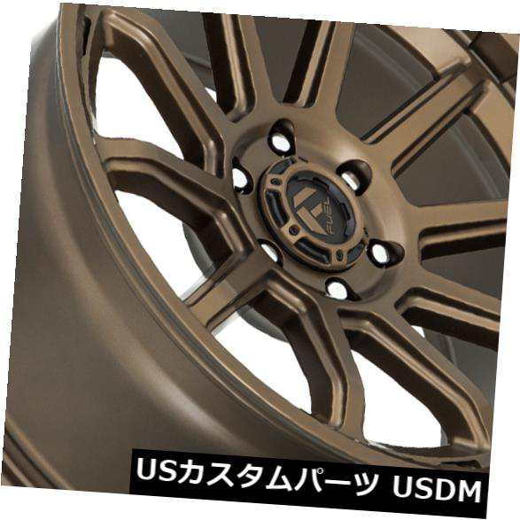 ホイール 4本セット 4-新しい17 "燃料トルクD690ホイール17x9 6x120 1ブロンズリム  4-New 17" Fuel Toの通販は