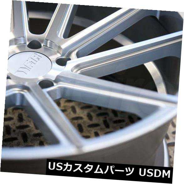 ホイール 4本セット 4-新しい20 "F1R F27ホイール20x8.5 5x114.3 15マシンシルバーリム  4-New 20" Fの通販は