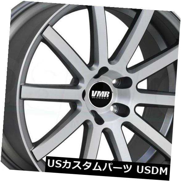 ホイール 4本セット 4-新しい18インチVMR V702ホイール18x9.5 5x114.3 33ガンメタルブラッシュリム  4-New の通販は