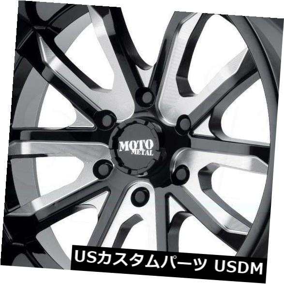 ホイール 4本セット 4-新しい18インチMoto Metal MO983ダガーホイール18x9 6x5.5 / 6x139.7 18ブラッの通販は