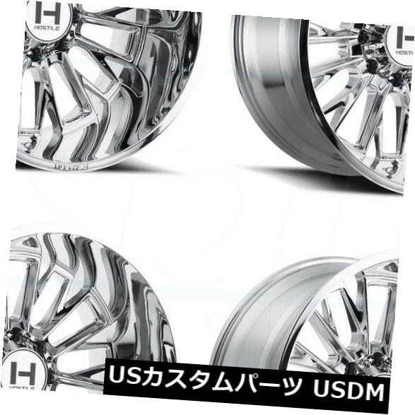 ホイール 4本セット 4-新しい20インチの敵対的なH114フューリーホイール20x10 5x5.5 / 5x139.7 -19クロムリム