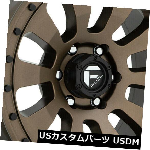 ホイール 4本セット 4-新しい18 "Fuel Tactic D678ホイール18x9 5x5 / 5x127 -12ブロンズリム  4-の通販は