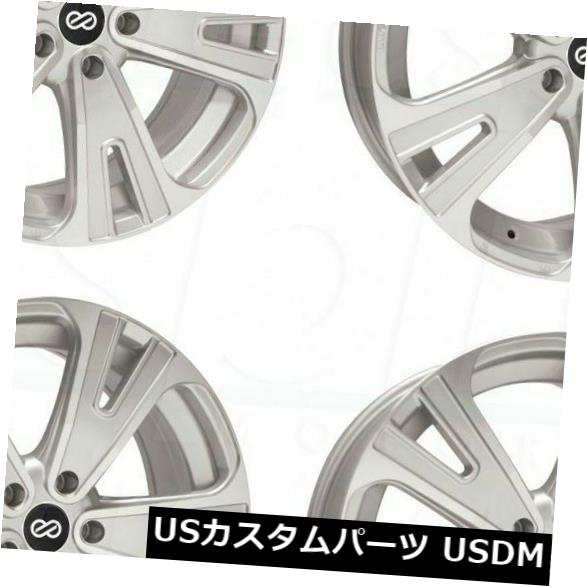 ホイール 4本セット 4-新しい20インチEnkei SVXホイール20x8.5 5x127 50シルバー加工リム  4-New 20" Eの通販は