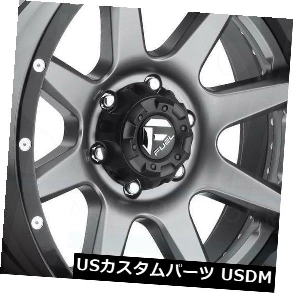 ホイール 4本セット 4-新しい22 "燃料暴れD238ホイール22x12 6x135 -44 GunMetalリム  4-New 22" の通販は