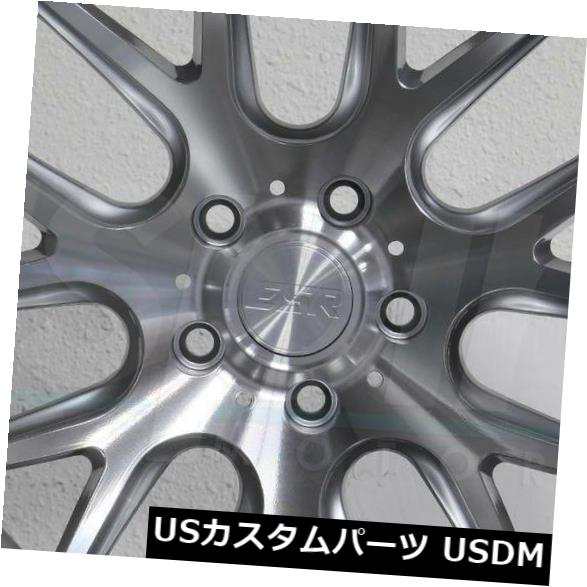 ホイール 4本セット 4-新しい20インチESR SR12ホイール20x9 / 20x10.5 5x114.3 35/40機械加工シルバースの通販は