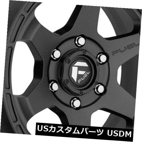 ホイール 4本セット 4-新しい18 "Fuel Shok D664ホイール18x9 5x150 20ブラックリム  4-New 18" Fの通販は