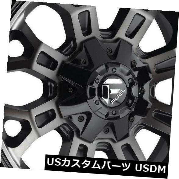 ホイール 4本セット 4-新しい18 "燃料クラッシュD561ホイール18x9 5x5.5 / 5x150 20ブラックマシンドリム  4-の通販は