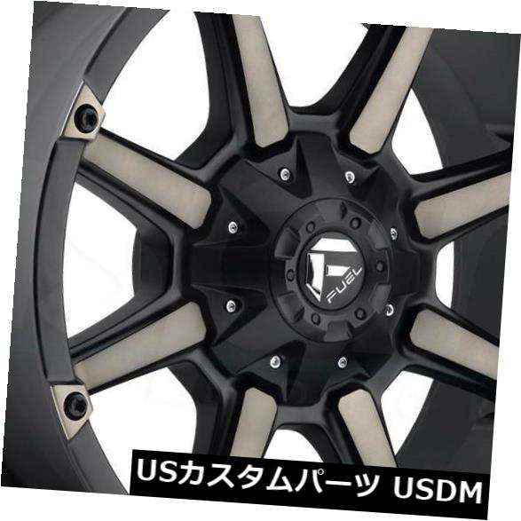 ホイール 4本セット 4-新しい18インチフューエルカプラーD556ホイール18x9 5x5.5 / 5x150 1ブラック加工リム  4-の通販は