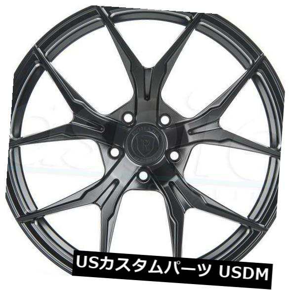 ホイール 4本セット 4-新しい22インチRohana RFX5ホイール22x9 / 22x10.5 5x112 30/40ブラックスタッガの通販は