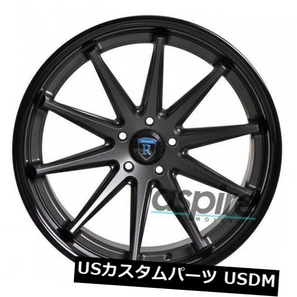 ホイール 4本セット 4-新しい20インチRohana RC10ホイール20x9 / 20x10 5x112 45/45マットブラックスタッの通販は 257,202円