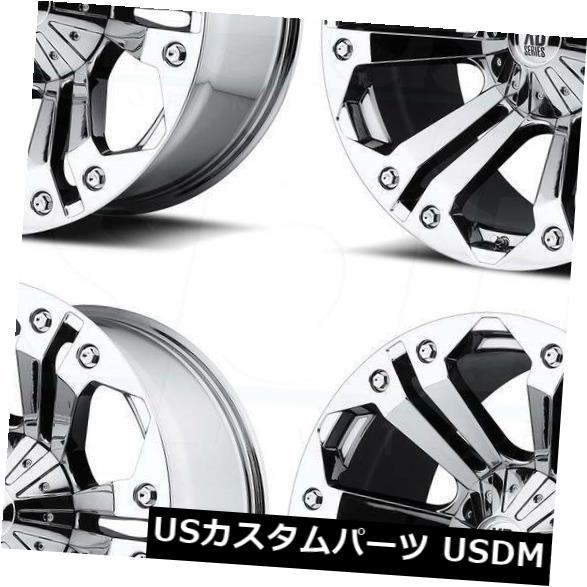 ホイール 4本セット 4-新しい20インチXD XD778モンスターホイール20x10 8x6.5 / 8x165.1 -12クロームリム の通販は 583,440円