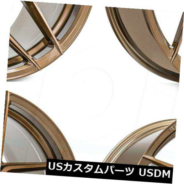 ホイール 4本セット 4-New 20 "Rohana RFX11 Wheels 20x9 5x114.3 35ブラッシュドブロンズリム  の通販は