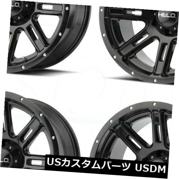 ホイール 4本セット 4-新しい20 "Helo HE900ホイール20x10 5x5 / 5x127 -24グロスブラックリム  4-Neの通販は