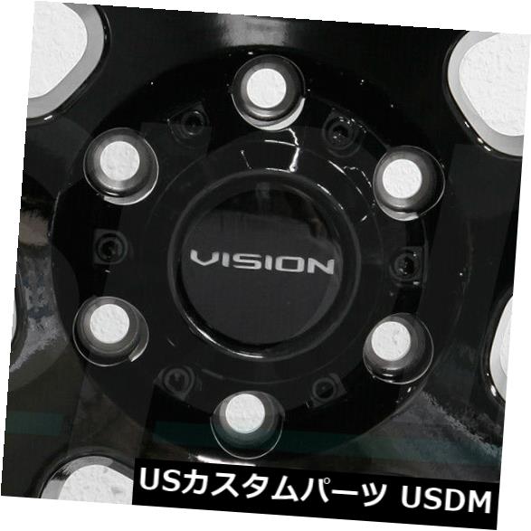 ホイール 4本セット 4-新しい17 "Vision 416 Se7Enホイール17x9 5x5.5 / 5x139.7 12ブラックミルドの通販はホイール