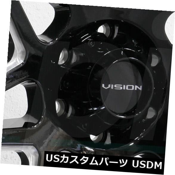 ホイール 4本セット 4-新しい17 "Vision 416 Se7Enホイール17x9 5x5.5 / 5x139.7 12ブラックミルドの通販は