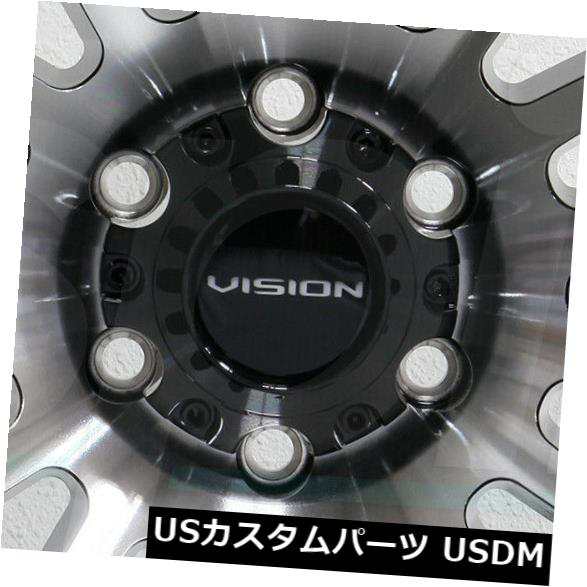 ホイール 4本セット 4-新しい18 "Vision 417クリープホイール18x9 5x150 12ブラックマシンドリム  4-New 1の通販は