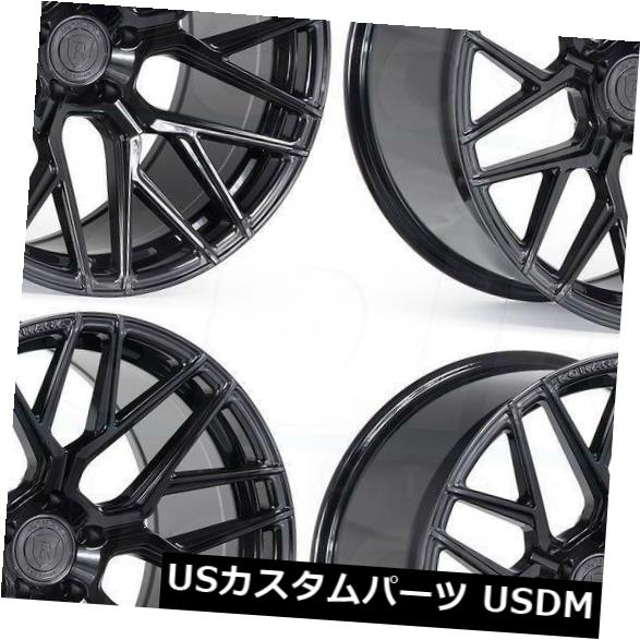 ホイール 4本セット 4-新しい21インチRohana RFX10ホイール21x9 5x120 35ブラックリム 4-New 21" Roの通販は