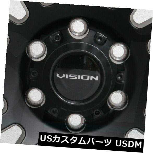 ホイール 4本セット 4-新しい18 "Vision 417クリープホイール18x9 5x5.5 / 5x139.7 12サテンブラックリムの通販は