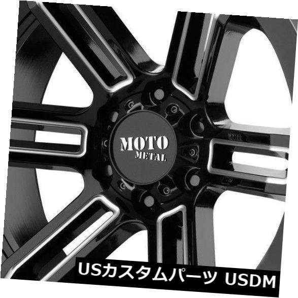 ホイール 4本セット 4-New 20 "Moto Metal MO991ホイール20x12 8x170 -44ブラックミルドリム  4-Nの通販は 555,720円