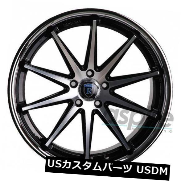 ホイール 4本セット 4-新しい20インチRohana RC10ホイール20x9 / 20x10 5x112 35/45マシンブラックスタッの通販は