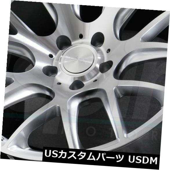 ホイール 4本セット 4-新しい20 "ESR SR12ホイール20x9 / 20x10.5 5x120 20/25機械加工シルバースタッガの通販は