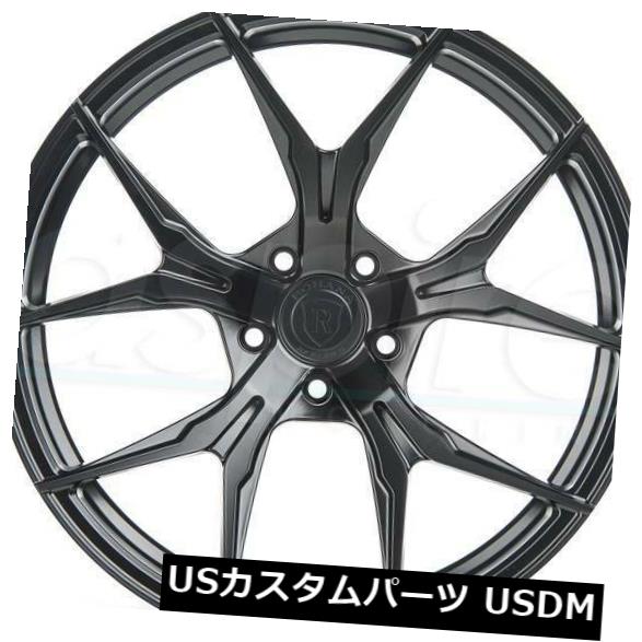 ホイール 4本セット 4-新しい20インチRohana RFX5ホイール20x10 / 20x11 5x120 38/36ブラックスタッガーの通販は