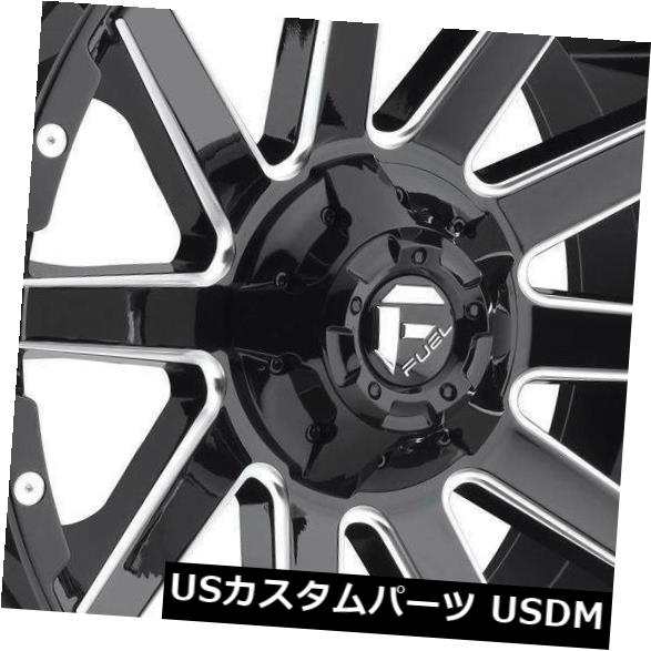 ホイール 4本セット 4-新しい22 "Fuel Contra D615ホイール22x12 6x135 / 6x5.5 -44ブラックミルドの通販は