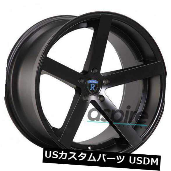 ホイール 4本セット 4-新しい20インチRohana RC22ホイール20x10 / 20x11 5x120 25/28マットブラックスタ｜au  PAY マーケット