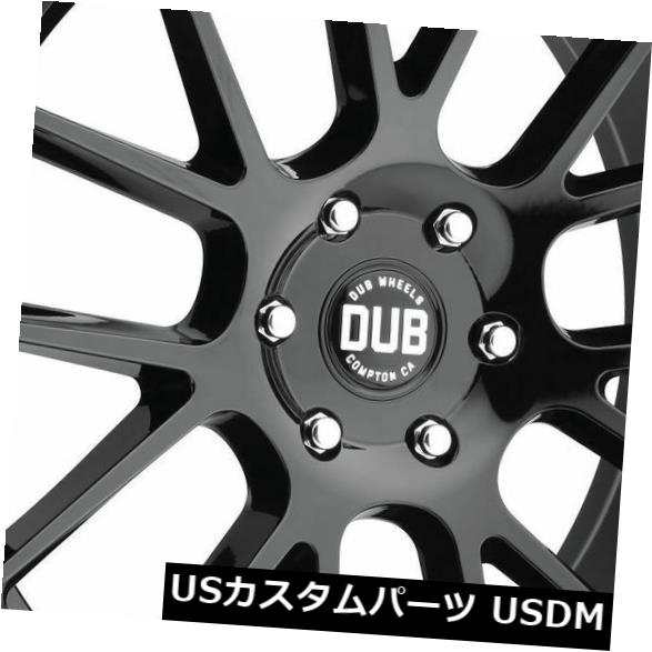 ホイール 4本セット 4-新しい20 "DUB Luxe S205ホイール20x9 6x135 30グロスブラックリム  4-New 20"の通販は