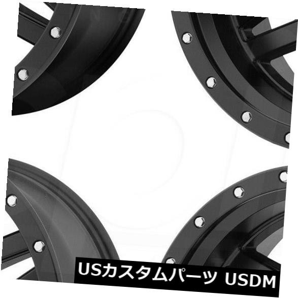 ホイール 4本セット 4-新しい17インチXD XD128マチェーテホイール17x9 5x5 / 5x127 -12ブラックリングリム  4の通販は