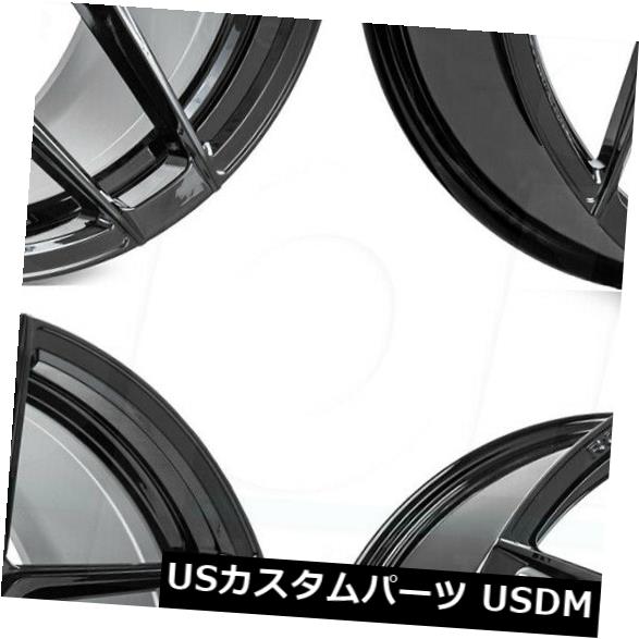 ホイール 4本セット 4-新しい20 "Rohana RFX11ホイール20x10 / 20x11 5x115 20/20ブラックスタッガーの通販は