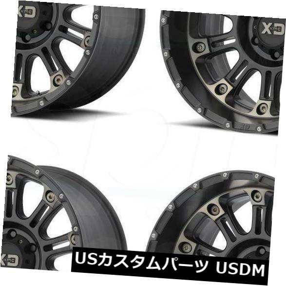 ホイール 4本セット 4-New 20 "XD XD829 Hoss Wheels 20x12 8x6.5 / 8x165.1 -44ブラッの通販は