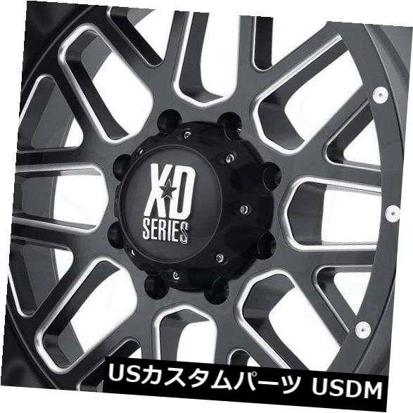 ホイール 4本セット 4-新しい20インチXD XD820グレネードホイール20x9 5x5.5 / 5x139.7 18ブラックミルドリム